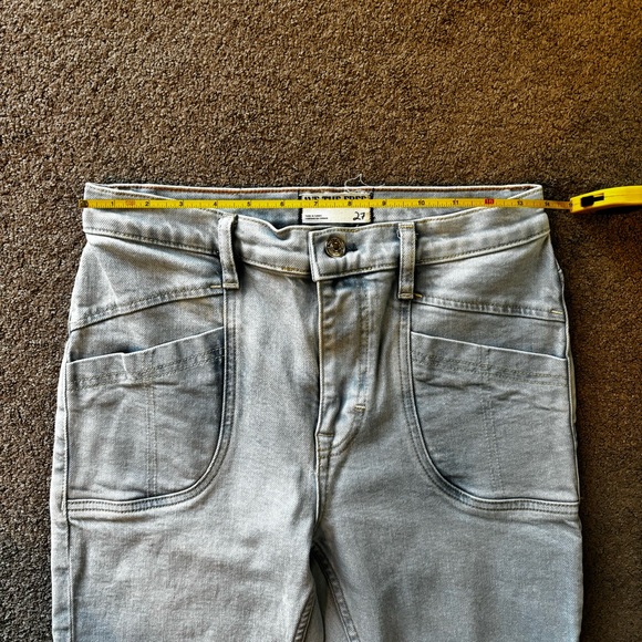 NWT Free People Aiden Slim Boot Jean Totally Buggin Blue Size 26 - Picture 7 of 12